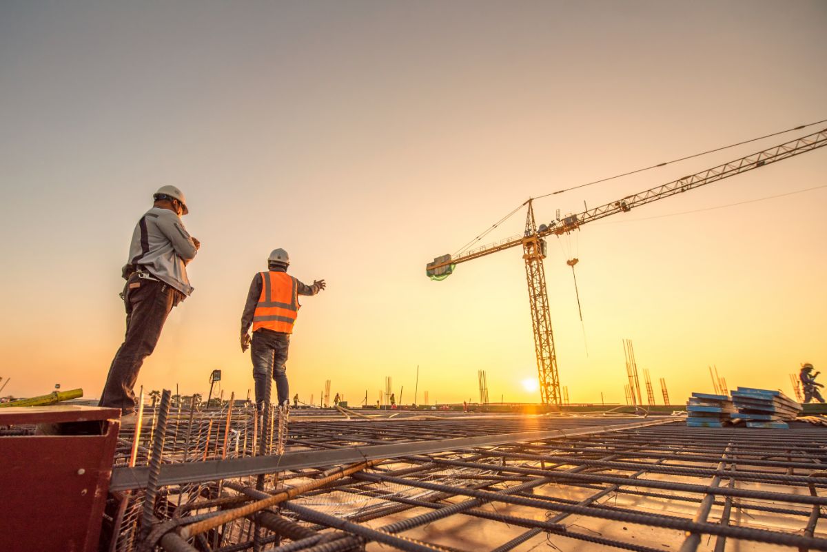 obras de uma incorporação imobiliária